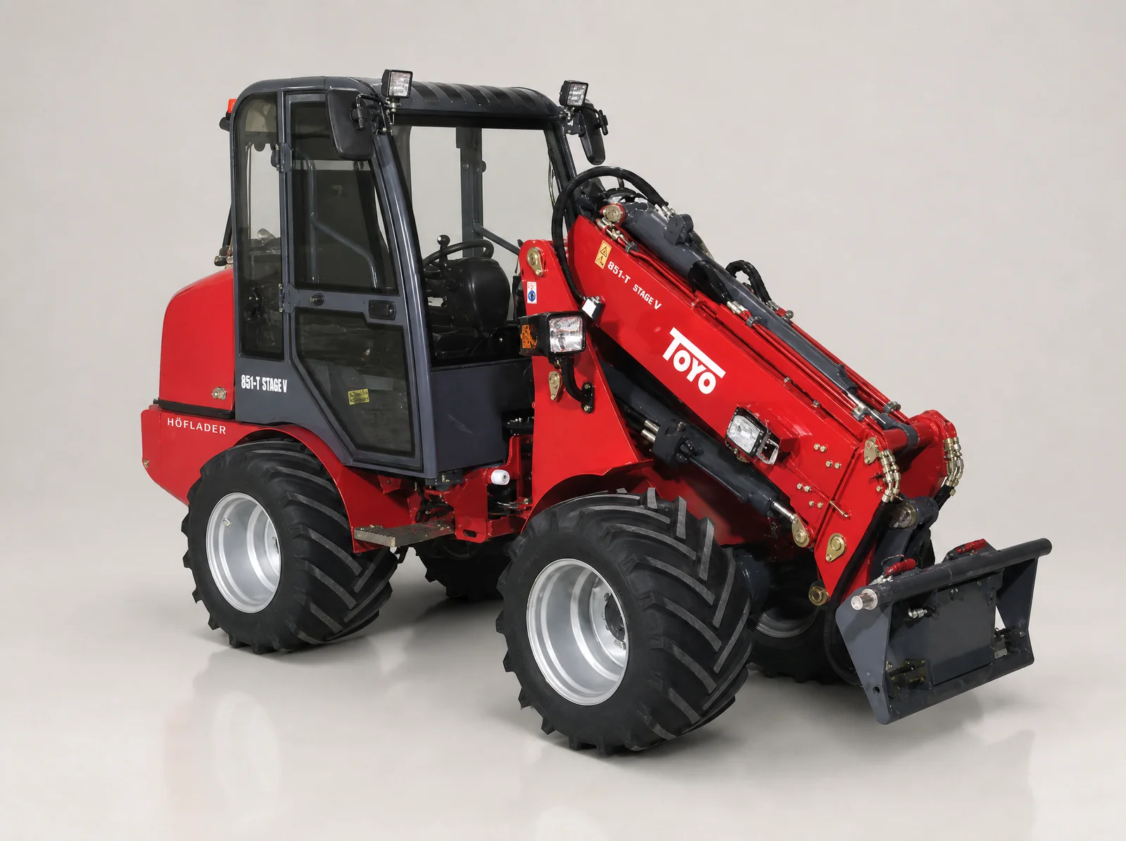 Toyo Hoflader 851-T Teleskop Stage V mit Kabine — 5 PS