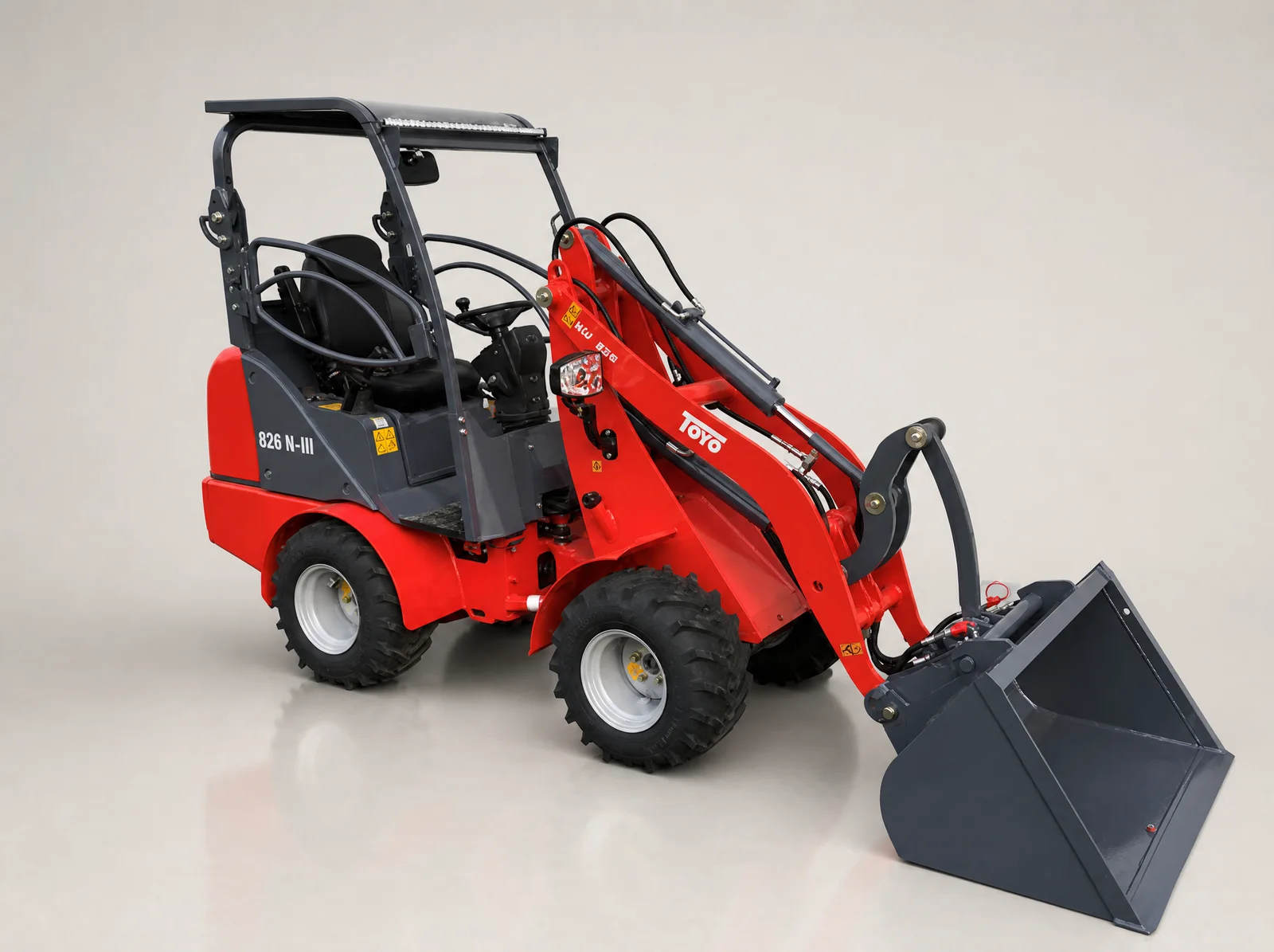 Toyo Hoflader Modell 826N-III „Narrow“ Stage V Bügel — 25 PS