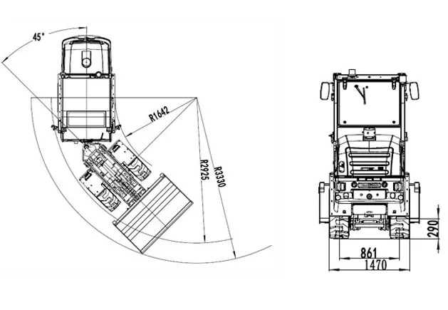 Toyo Hoflader Modell 851 Stage V mit Bügel — Hoflader, 5 PS — Ansicht 4