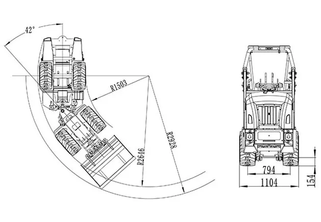 Toyo Hoflader Modell 810E mit Bügel — Hoflader, 10 PS — Ansicht 4