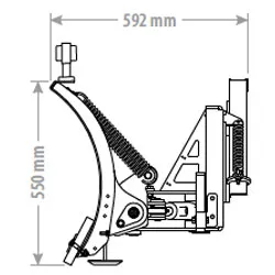 WSM Schneeschild CPK130 — Anbaugerät — Ansicht 2