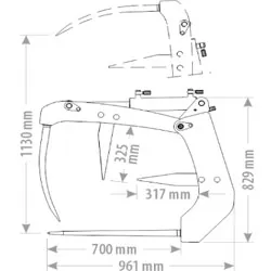 Toyo Krokodilgebiss 140cm — Anbaugerät — Ansicht 2