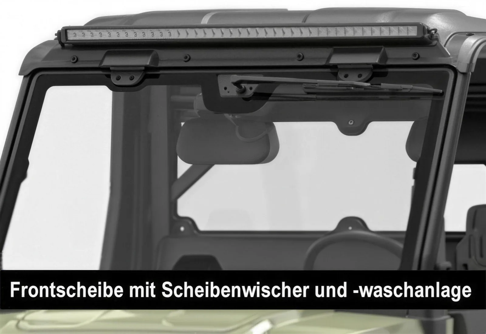 WSM Golfcart-Sicherheitsglas mit Scheibenwischer*