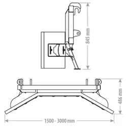 Toyo Gummischieber mech. 150 cm — Anbaugerät — Ansicht 2