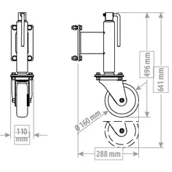 WSM Schneeschild SPWS160/50 — Anbaugerät — Ansicht 2