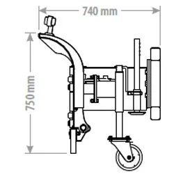 WSM Schneeschild CPKV180 — Anbaugerät — Ansicht 2