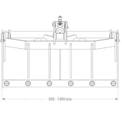 Toyo Krokodilgebiss Mikro 100 cm breit — Anbaugerät — Ansicht 3