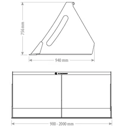Toyo Volumenschaufel Mini 120cm — Anbaugerät — Ansicht 2