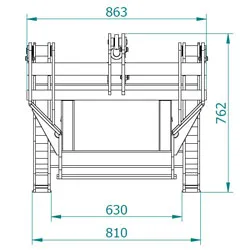 Toyo Holzgreifer mit 1 Arm — Anbaugerät — Ansicht 3